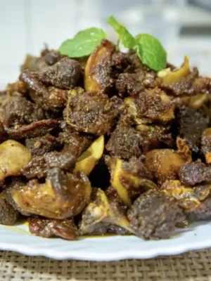 Bhuttan Fry (खसी को भुटन)